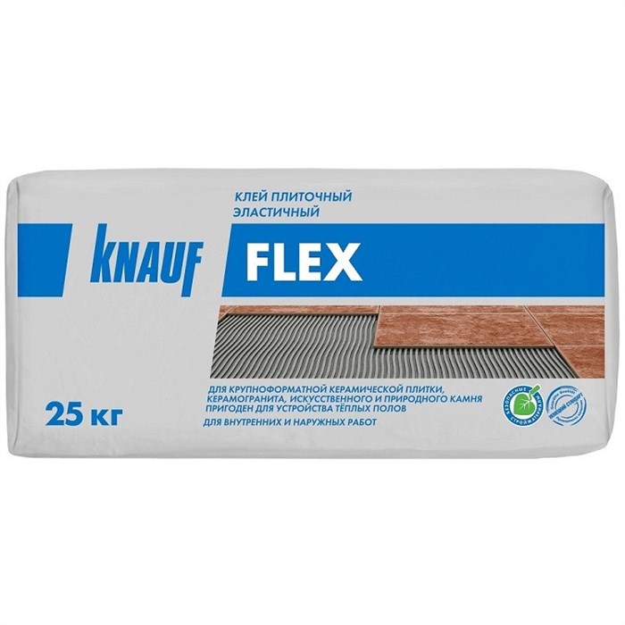 Клей для керамогранита и камня эластичный «KNAUF Flex» 25 кг